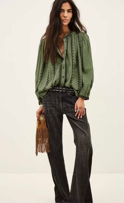 BA&SH Chemise Mona Amande Blouse 