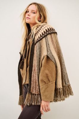 BA&SH Central Poncho Prato Ebene 