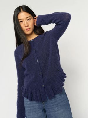 MOS MOSH Mape Alice Strikket Cardigan  Crown Blue