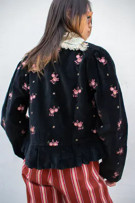 MAISON HOTEL Antoinette Jacket Night Roses 