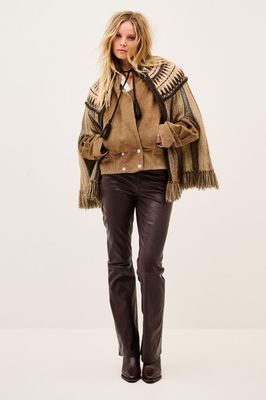 BA&SH Central Poncho Prato Ebene 