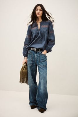 BA&SH NAMI Blouse BLUE 