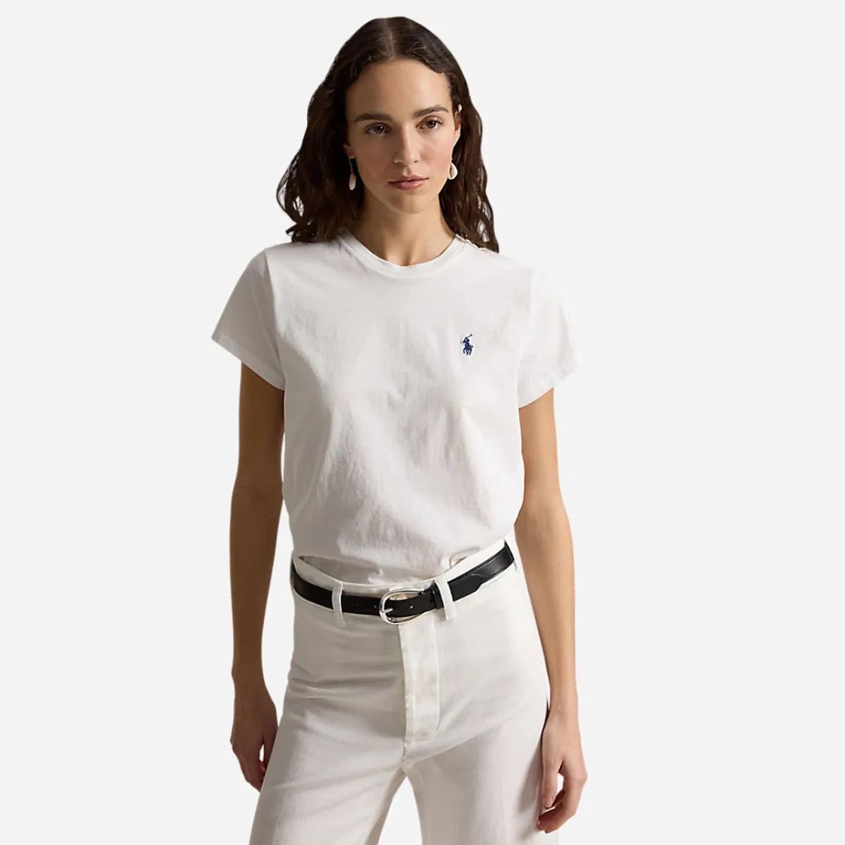 RALPH LAUREN CLASSIC FIT T-SHIRT - HVIT