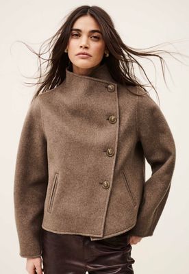 BA&SH Manteau Kemelia Moka Jacket 