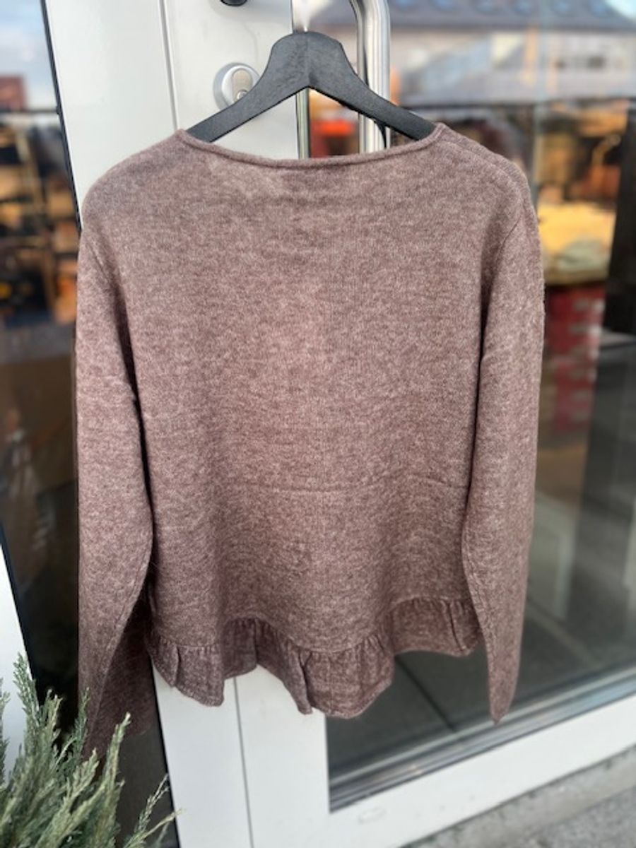 MOS MOSH Mape Alice Strikket Cardigan  Coffee quarts