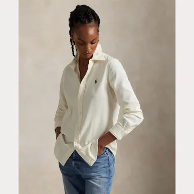 POLO RALPH LAUREN Slim Fit Corduroy Shirt White
