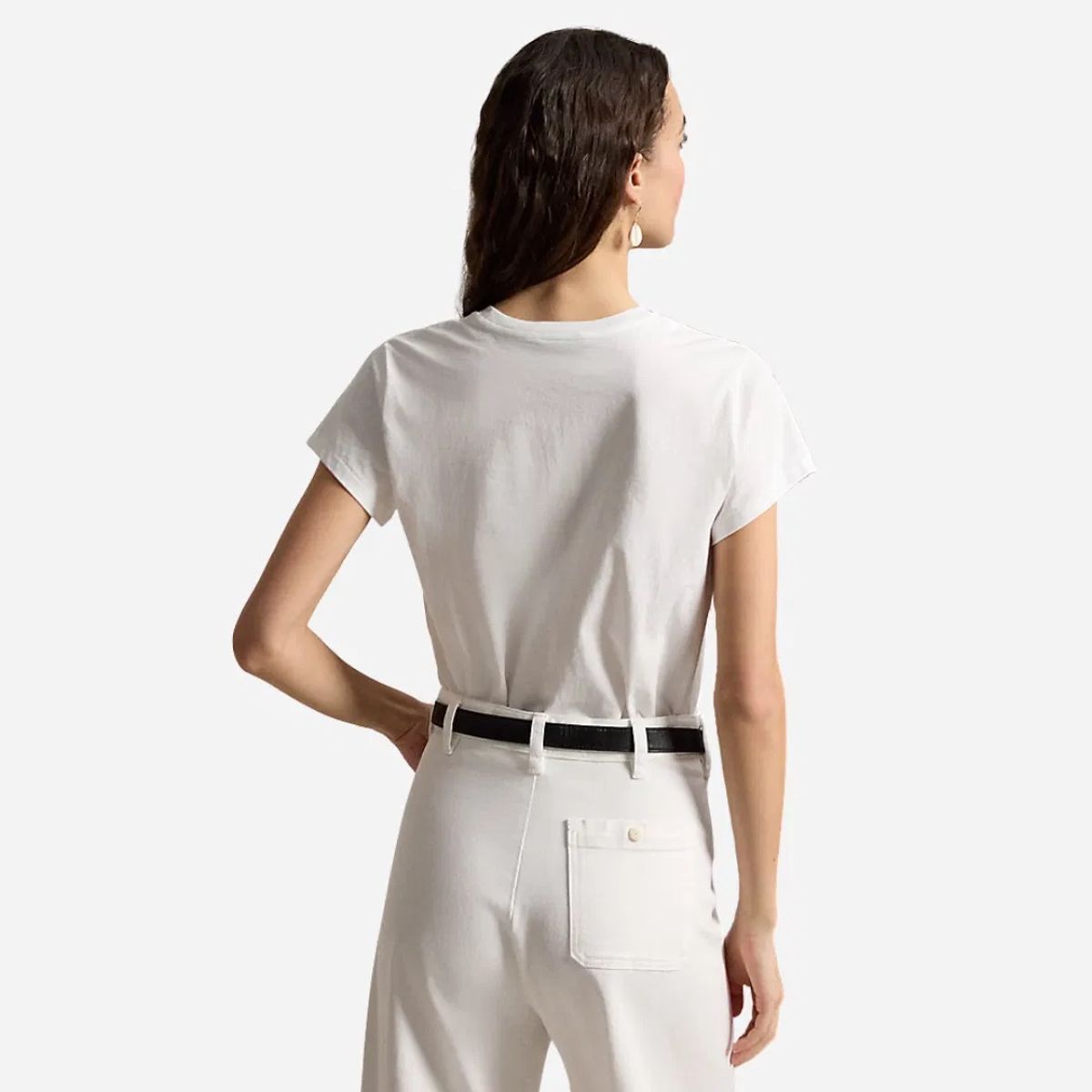 RALPH LAUREN CLASSIC FIT T-SHIRT - HVIT