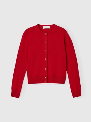 FWSS Classic Wool Cardigan Crimson 
