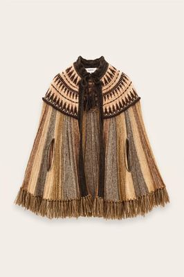 BA&SH Central Poncho Prato Ebene 