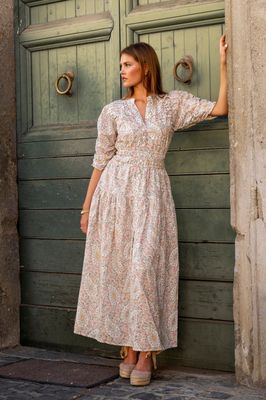 MISS MAYA Fabienne Dress Pink Garden