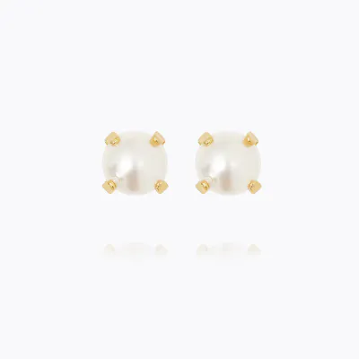 CAROLINE SVEDBOM Mini Stud Earrings / Pearl