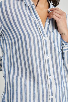 RAILS Charli Shirt Echo Stripe BLUE /WHITE
