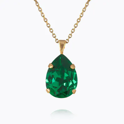 CAROLINE SVEDBOM Mini Drop Necklace / Majestic Green