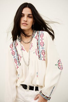 BA&SH blouse tilt ecru