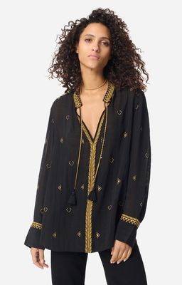 VANESSA BRUNO GASPARD BLOUSE BLACK