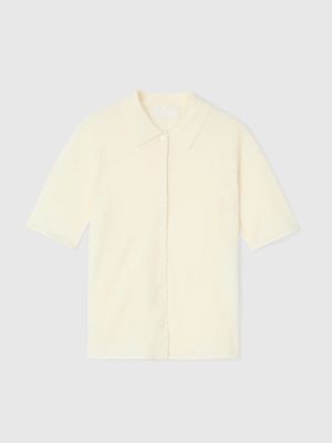 FWSS Button Down Knit Tee Cream