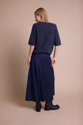 LINE OF OSLO Josefine Satin Skirt Blue 