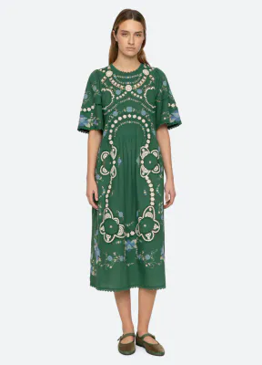 SEA NEW YORK Vesna S/S Dress Green