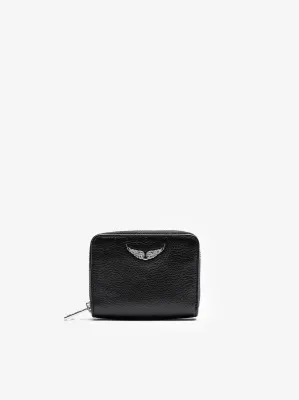 ZADIG&VOTAIRE MINI ZV GRAINED LEATHER NOIR 