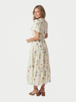 NEO NOIR GARDENA FLOWER RANK DRESS