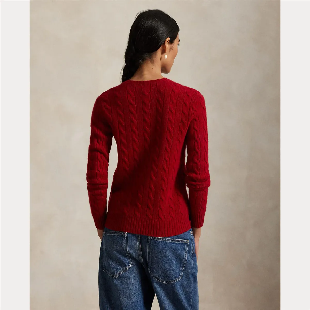 POLO RALPH LAUREN Julianna Long Sleeve Pullover Fireside Red