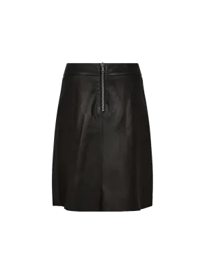 MOS MOSH MMAdelyn Leather Skirt Black 