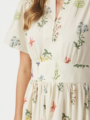 NEO NOIR GARDENA FLOWER RANK DRESS