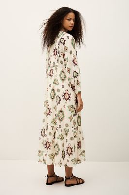 BA&SHOULD OELIA DRESS ECRU