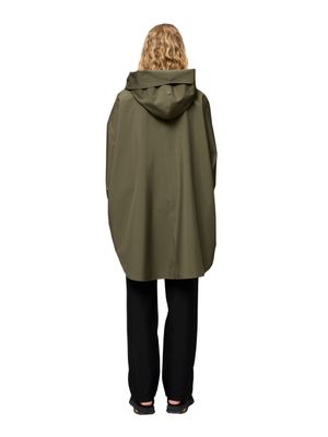BLÆST Bergen poncho GRAPE LEAF 