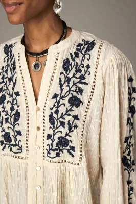 MAISON HOTEL Morfeo Blouse Blue Orchid 