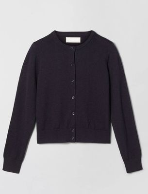 FWSS Classic Merino Cardigan Navy