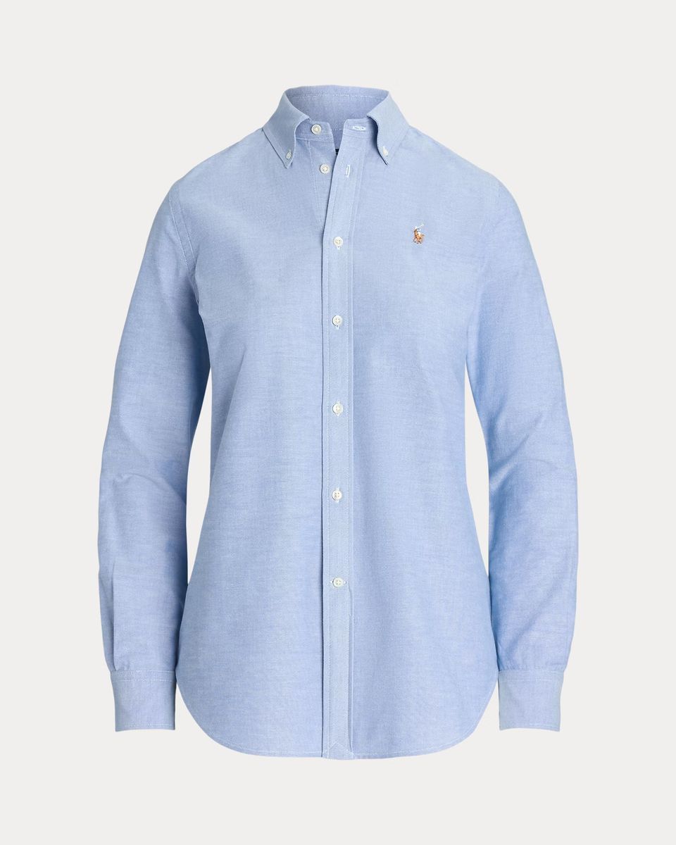 POLO RALPH LAUREN The Iconic Stretch regular  Fit Oxford Shirt blue 