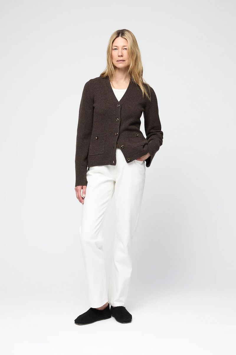 FWSS ADELE CARDIGAN COFFEE