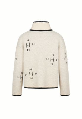HEST Iben Zip Jacket Light Beige Melange