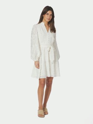 NEO NOIR MONNIE EMBROIDERY DRESS